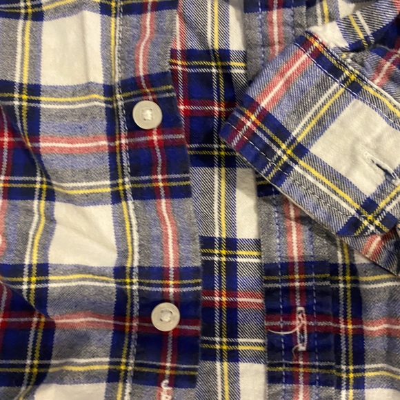 Janie and Jack boys’ flannel button down👦🏼 - Picture 3 of 4
